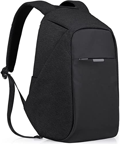 oscaurt Laptop Backpack, Theftproof Travel Backpack, Hidden Zipper Bag with USB Charging Port, Water Resistant Business Back Pack for Student Work Men & Women New Version Black