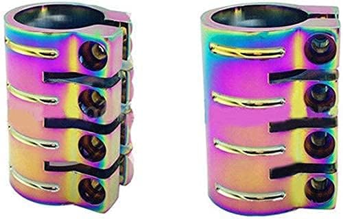 NEO Chrome PRO Black 4 Bolt Quad CLAMP Standard & Oversize Size Bars HIC