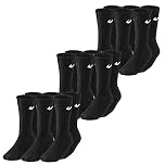 Nike Men Cush Crew Socks (pair Of 3) - Black/White, Large/Size UK 8 - 11