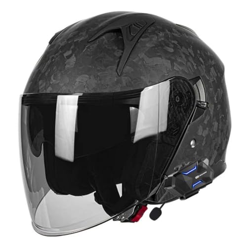 Cascos de moto abiertos con bluetooth y visera solar para rutas urbanas en moto jet