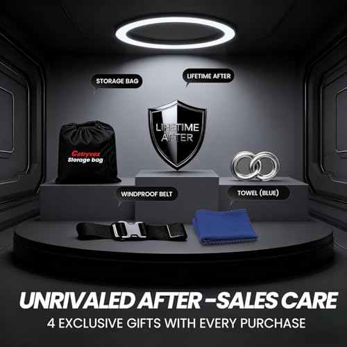 Image of Multi-Layer Car Cover Custom Fit for Jeep wrangler 4 Dr /Unlimited 4 Dr JK JL(1987-2026), 100% Waterproof All Weather for Automobiles, Gift with Towel, Heavy Duty Car Covers for Rain Sun UV Protection.