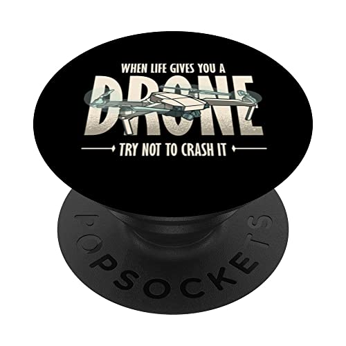 Crash Drone FPV Pilota Quadcopter Multicopter Quadrotor Fly PopSockets PopGrip Intercambiabile