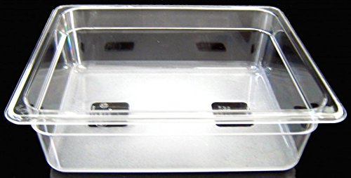 YFNVH 6er GN 1/6 Gastrobehälter – Stapelbar, Transparent, 1,5L – Für Obst, Salat & Buffet – Bruchsicherer Kunststoff 10cm Hoch