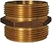 Dixon DMH6060 MNPT x MNPSH HEX Nipple, 6" ID, Brass