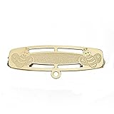 Oro amarillo 18 k (750). Largo(mm): 28. Ancho(mm): 8