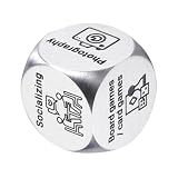 Dados de Pareja para Adultos: decisores de Metal, Cubo de Opciones Creativas, Divertido Juego romántico de Pareja | Citas nocturnas, Viajes, sorpresas, Fiestas de Amor Herramienta sin Dudas