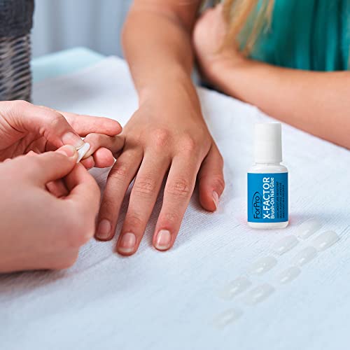 Forpro Professional Collection Forpro X-Factor Brush-On Nail Glue, Long-Lasting, Quick-Drying Nail Glue For Applying Artificial Nail Tips, 0.26 Oz #TOP3