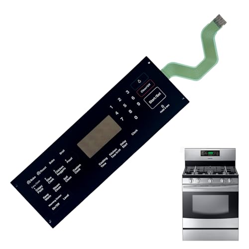 DG34-00020A Range Membrane Switch Touchpad Overlay-Compatible with Samsung Stove/Oven,Replaces AP5623392,PS4240764,NE594R0ABSR,NE59J3420SS,NE59J3420SB, NE59J3421SS,NE595R0ABSR-Touch Panel