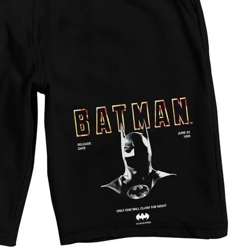 Bioworld Batman 1989 Movie Men’s Black Sleep Pajama Shorts2
