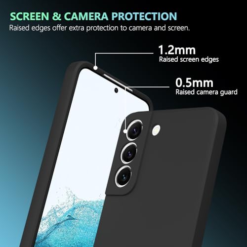 Image of for Samsung Galaxy S22 Plus Case Black, Scratch Resistant with Soft Touch, Slim Thin Phone Cover for Samsung Galaxy S22 Plus