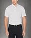 PGA Tour Men's Stretch Short Sleeve Feeder Stripe Golf Polo Shirt, Moisture-Wicking Performance Shirts For Men (Sizes Small-4X), White, X-Large