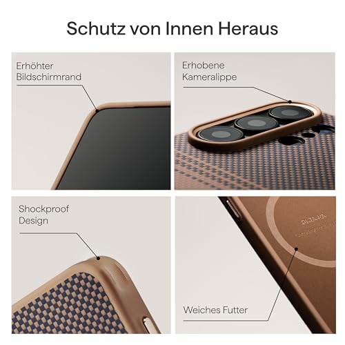pitaka Vollschutzhülle für Galaxy S26 Ultra aus Aramidfaser Sonnenuntergang – Ansicht 3