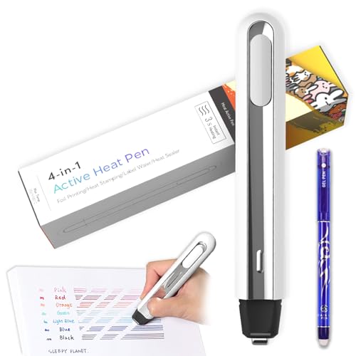Thermal Eraser for Erasable Gel Ink Pen - Multipurpose Use as Thermal Print Eraser Card Flattening Kit Foil Quill and Heat Press
