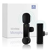 Wireless USB lavalier Microphone for iPhone ipad - Mini Lapel mic for Recording & YouTube Video -...
