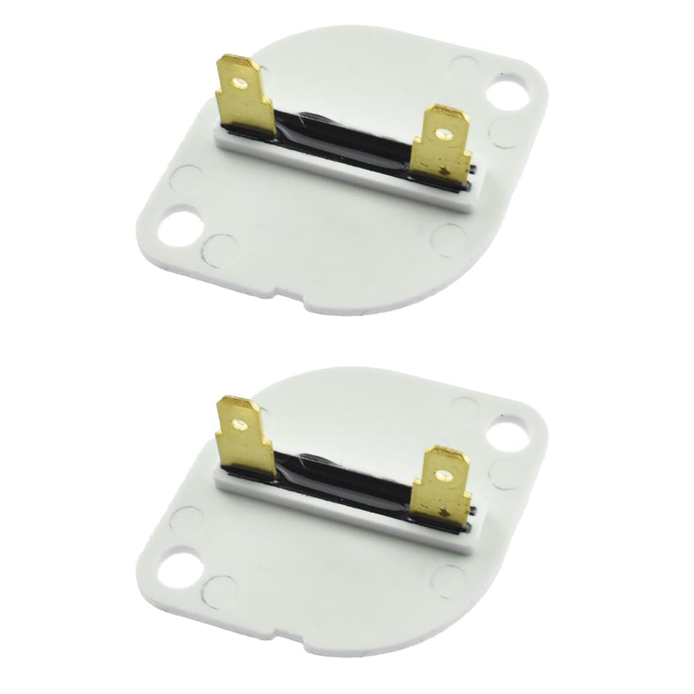 Acoeitl 3390719 Thermal Fuse Dryer Thermal Fuse Replacement Part Easy to Install Exact Fit for Whirlpool Kenmore Maytag Dryer 2Pcs