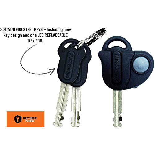 Image of Kryptonite New York FAHGETTABOUDIT Mini Bike U-Lock, Heavy Duty Anti-Theft Bicycle U Lock Sold Secure Gold, 18mm Shackle with Keys, 10 /10 Security Rating for E-Bike, Motorcycle, Scooter