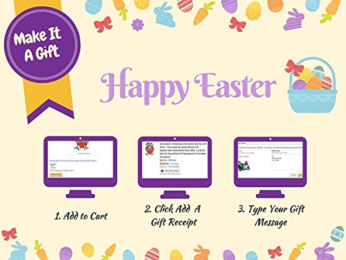 Easter Care Package - Filled With Candy, Chocolates, Snacks, Cookies And More. Perfect For Kids, Girls, Boys, College Students - Great Easter Gift Basket (Yellow Box) #TOP6