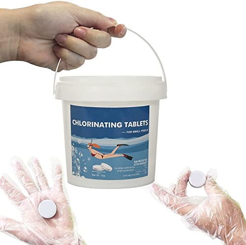 1 Inch Chlorine Tablets for Pool, Chlorinating Tablets for Small Swimming Pool Spa Hot Tub, Chlorine Tabs for Above Ground Pools and Fountains (1lb) 1 Inch Chlorine Tablets for Pool, Chlorinating Tablets for Small Swimming Pool Spa Hot Tub, Chlorine Tabs for Above Ground Pools and Fountains (1lb)