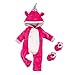HiHivia Muñeca Baby Ropa Reborn Dolls Pijamas Unicornio Mono y Zapatos Ropa Cálida de Invierno Muñecas Accesorios para Niñas Niños, Se Adapta Muñecas de 43 cm / Muñeca de 18 Pulgadas