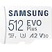 Produktbild Samsung Evo Plus microSD-Speicherkarte, SDXC, U3, Klasse 10, A2, 130 MB/s mit SD-Adapter 2021 (512 GB)
