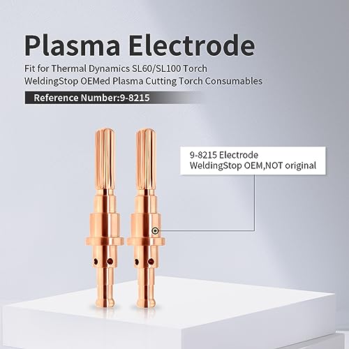 Image of WeldingStop 40pcs 9-8215 Electrode for Thermal Dynamics SL60 SL100 Cutmaster 52 Plasma Cutting Torch Consumables