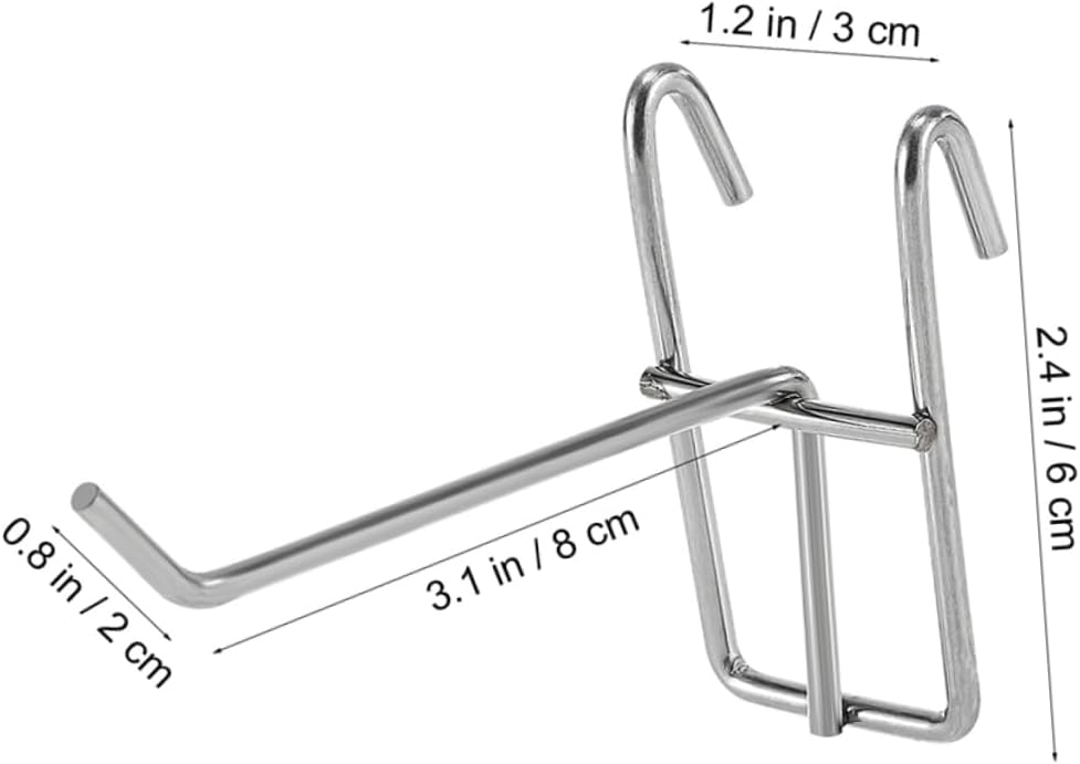 40pcs Hanging Hooks Grid Wall Hooks Iron Rack Easy Install Garage Storage