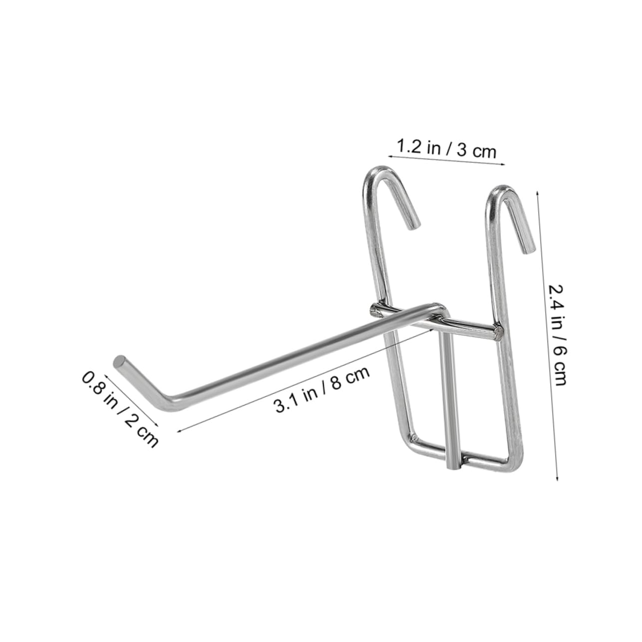 HAWILLOSCH 40pcs Panel Hooks Garage Wall Panels Wire Shelving Hooks Iron Material Grid Wall Hook for Display