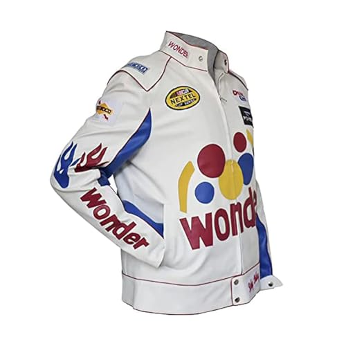 Kids Ricky Bobby Wonder Racing Nights The Bread Speed White Jacket3