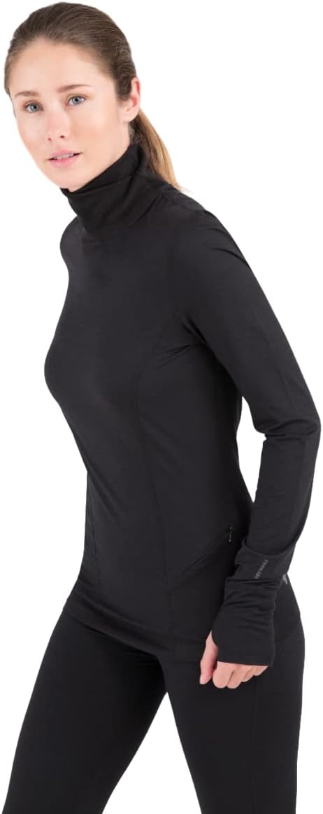 Terramar Womens Cloud Nine 4-Way Stretch Brushed Turtle Neck - Image 2