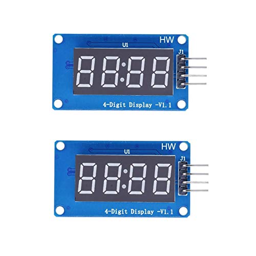 Seazoon 2Pcs 4 Bits Digital Tube Led Display Module Board W/Clock Display Tm1637 For Arduino Oc65 #TOP5