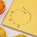 MIJENITI Gold Heart Bracelet for Women Trendy,Gold Jewelry Dainty Bracelet Cute Fashion Jewelry for Women