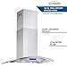 COSMO COS-668ICS900 36 in. Lumin Collection 380 CFM Ducted Island Range Hood, Soft Touch Controls, LED Lights, Stainless Steel