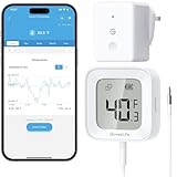 GoveeLife Digital Fridge Thermometer with App Control, Wireless Smart WiFi Freezer Thermometer with Custom Alarms and 2-Year Free Data Storage, LCD Display, for Fridge, Freezer