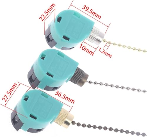 Interruptor de cadena tracción ventilador techo con cable ajustable robusto 2