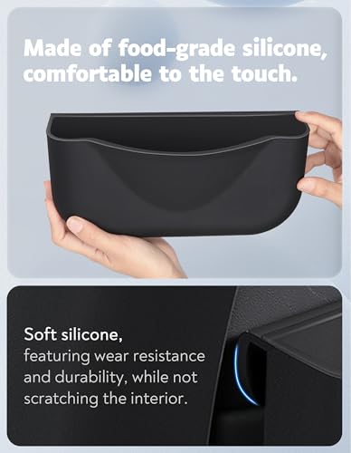 ThinsGo Silikon Aufbewahrungsbox Organizer 2. Reihe Sitzlehne Lagerung Praktische Lagerung Autozubehör