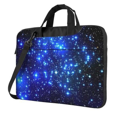 Sac pour ordinateur portable avec bandoulière réglable et motif étoiles Galaxy original