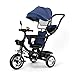 Produktbild Drumm 4 in 1 Dreirad für Kinder mit Griff, Dreirad mit reversiblem Sitz, faltbarer Kinderwagen mit Griff, Dach und abnehmbarem Pedal