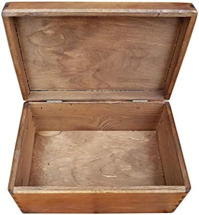 Wooden Box 30x20x13.5 cm Whit Lid, Whithout Handles in Brown Color