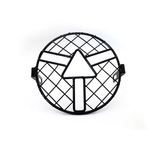 Couvercle de phare moto retro 7 pouces grille protection phare noir vintage CB400