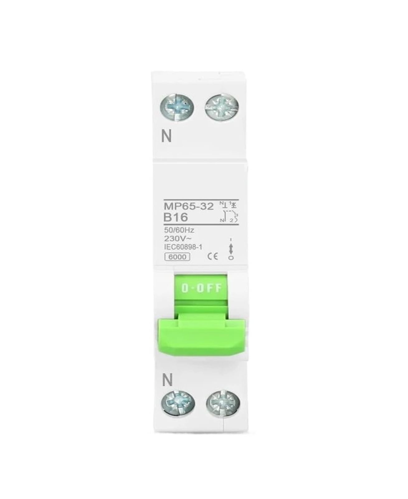 Wyłącznik AC 25A 1P+N 110V 220V zakrzywiony B