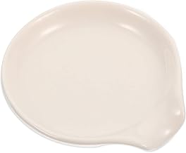 Hemoton Suporte de concha para descanso de colher de cerâmica utensílio de porcelana concha de descanso colher de sopa suporte para espátula de fogão na parte superior da cozinha