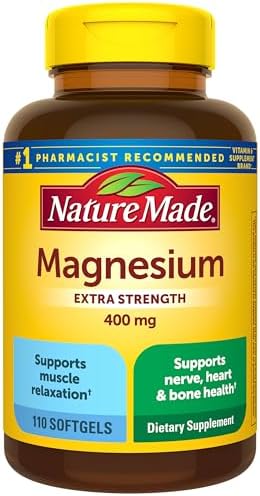 Nature Made High Potency Magnesium 400 mg Softgels, 110 count : 110 count