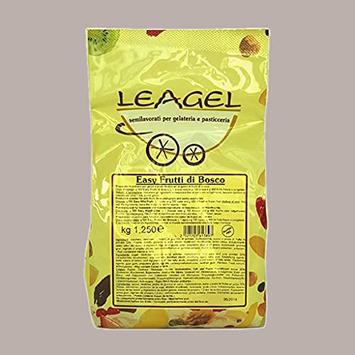 Frutti di Bosco Preparato in Polvere Easy per Gelato Leagel - 1,25 Kg -