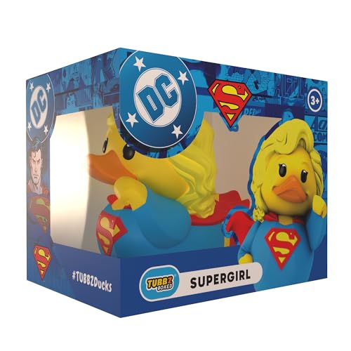 TUBBZ Edizione Scatola: DC Comics – Supergirl Anatra Cosplay da Collezione in Vinile – Prodotto Ufficiale per i Fan di Superman