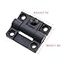 Guifeng 4PCS 43x36mm Black Plastic Adjustable Damping Torque Hinges Adjustable Position Control Hinge Door Hinge for Cabinet Door Electrical Cabinet Jewellery Box Tool Box