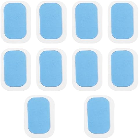 XINGXINGFAN 10PCs Replaceable Hydrogel Pad Gel Stickers for Abdominal Muscles Training, Hydrogel Patch Replacement, Abdominal Trainer Accessories Cover