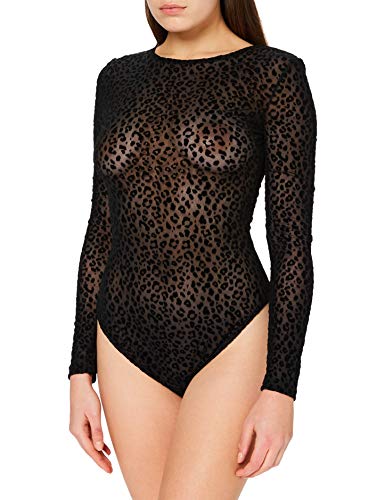 Body noir manches longues dentelle Urban Classics pour femme