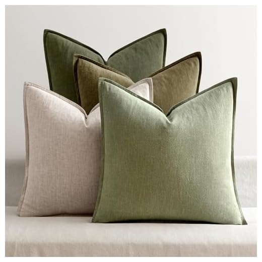 Decorative Natural Solid Pillow Covers Set