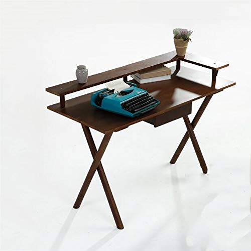 Preisvergleich Produktbild Laptopständer DD Massivholz Schreibtisch - Desktop Computer Schreibtisch Studie Student Schreibtisch -Werkbank (Farbe : Hu Peach color-120cm)