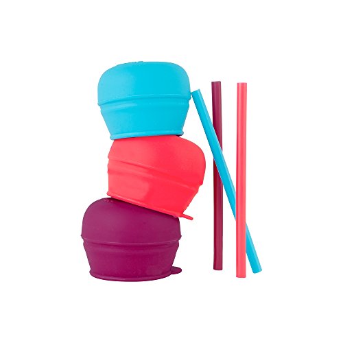 Boon SNUG Straw, Pink/Purple/Blue
